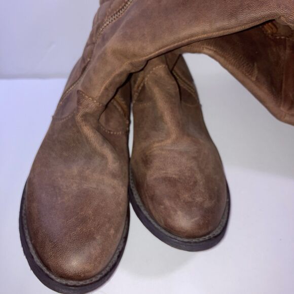 Women’s Northside Quilted Knee High Boots Size 7 Cognac Brown - Picture 4 of 6